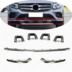 7pcs Front Bumper Cover Molding Trim For 2016-2019 Mercedes Benz GLC GLC250 220d - Picture 1 of 12