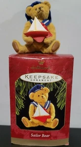 Hallmark Keepsake Ornament Sailor Bear 1997 Christmas ~2 1/8" - Picture 1 of 5