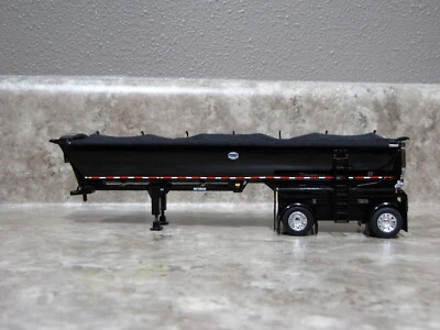 DCP 1/64 Black Mac Spread Axle Round Dump Trailer Farm Toy - Image 1 of 3