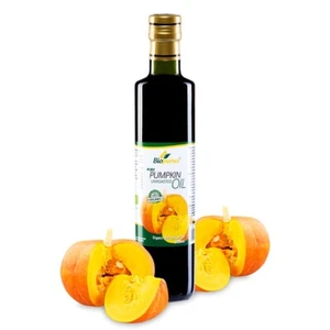 Biopurus Certified Organic Cold Pressed Pumpkin Unroasted Seed Oil 500ml - Picture 1 of 2