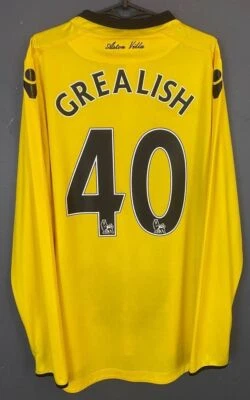 MEN'S FC ASTON VILLA 2015/2016 GREALISH #40 SOCCER FOOTBALL SHIRT JERSEY SIZE XL - Image 1 of 4