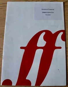 CIMAROSA THREE SONATAS FOR SOLO GUITAR SHEET MUSIC (1970's) JULIAN BREAM - Picture 1 of 4