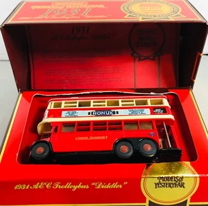 Matchbox Models Of Yesteryear Y-10 1931 AEC Trolleybus Diddler Yesteryear Bus! - Picture 1 of 13