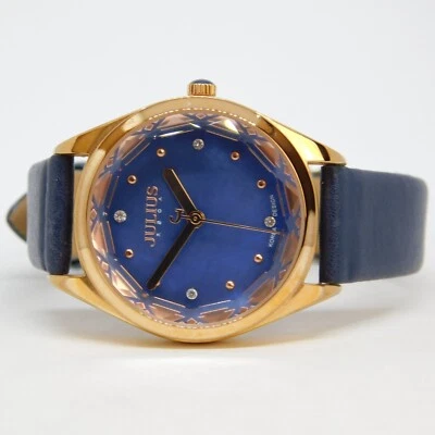 Relógio feminino Julius couro genuíno quartzo analógico nova bateria - Imagem 1 de 4