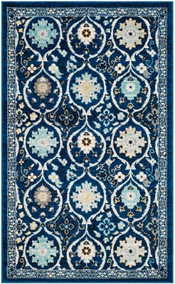 Alfombras de área Royal/Marfil Safavieh Power Loomed Evoke - EVK210A Foto 1 de 4