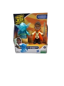 STAR WARS Young Jedi Adventures KAI BRIGHTSTAR HOLOGRAM YODA 2 Figure Pack 2023 - Picture 1 of 2