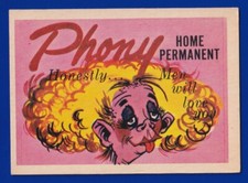 PHONY HOME PERMANENT 1960 LEAF FONEY ADS #15 VG-EX NO CREASES
