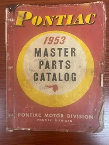 1953 Pontiac Master Parts Catalog, Good cond., 584 pages, covers 1938-1953 - Picture 1 of 7
