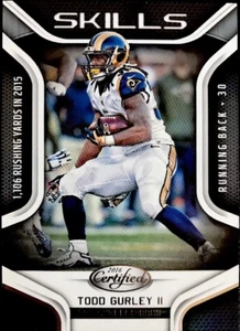 TODD GURLEY II - 2016 Certified SKILLS Insert #25 - LOS ANGELES RAMS - Picture 1 of 2