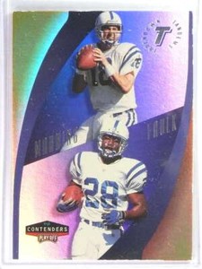 1998 Playoff Contenders Touchdown Tandems Peyton Manning Marshall Faulk
