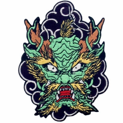 Embroidered Iron Sew On Clothing Patches transfers for Jeans Roaring Dragon 877R - Image 1 of 4