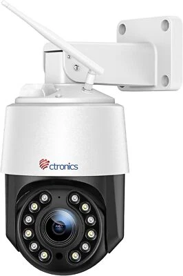 Ctronics 4K 8MP 5X Optical Zoom Security Camera Outdoor Wi-Fi 2.4GHz 5GHz, PTZ