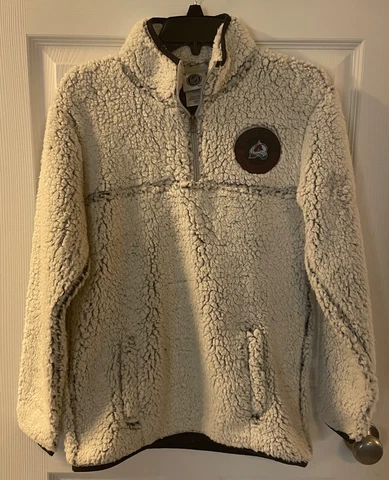 COLORADO AVALANCHE Fleece Pullover Sweatshirt Small S 4 6 Official NHL Licensed Cover