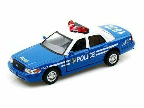 Kinsmart KT5327D Ford Crown Victoria Police Interceptor Toy Car - 3 Pack, Black