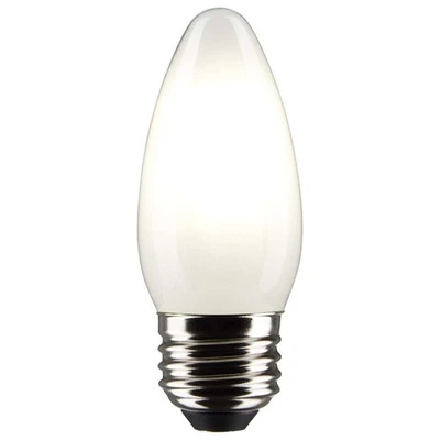Satco 5.5w B11 LED 2700K Medium Base Frosted Dimmable - 60w equiv - Image 1 of 2