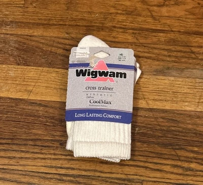 De Colección Wigwam NUEVO Entrenador Cruzado Atlético Algodón Crew Calcetines Medianos Para Hombres 6-9 Foto 1 de 4