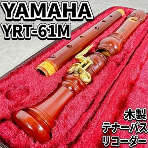 YAMAHA YRT-61M wooden Tenor Recorder w/case - Picture 1 of 11