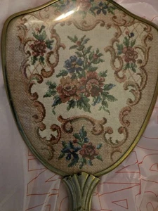 Vintage 2 Piece Vanity Dresser Set Mirror. Brush Gold Toned As Pic Free Ship - Picture 1 of 5
