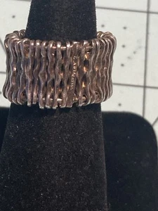 Sterling Silber Modernist Ring Größe 7 signiert CA Kanada - Bild 1 von 6