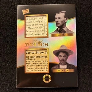 2025 Pieces Of The Past Villains JESSE JAMES JOHN WESLEY HARDIN #472 Dual Relic - Picture 1 of 2