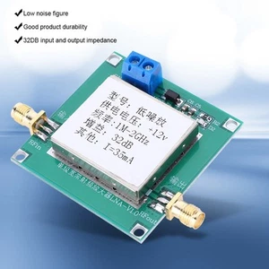 12V RF Wzmacniacz szerokopasmowy Niski poziom hałasu AMP LNA 0 01-2000MHz 32dB Radio Korn - Zdjęcie 1 z 10