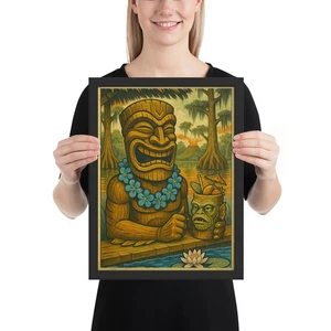 Happy Hour At The Black Lagoon Tiki Bar - Versión Estatua Tiki - Imagen 1 de 3