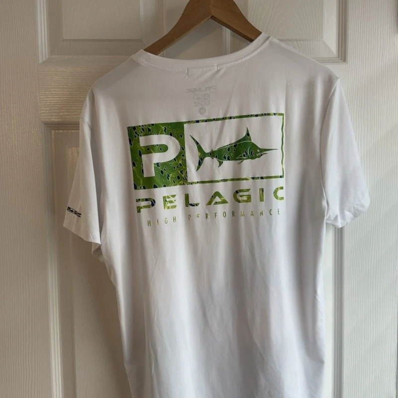 Camisa offshore Pelagic blanca de rendimiento para hombre Foto 1 de 1