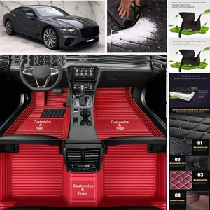 For Bentley Continental GT Car Floor Mats Auto Carpets All Weather Waterproof - Foto 1 di 25