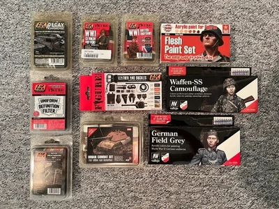 Vallejo, Andrea Color, MIG, AK interactive Farbsets, 3x RP Toolz Leaf Cutter - Bild 1 von 4