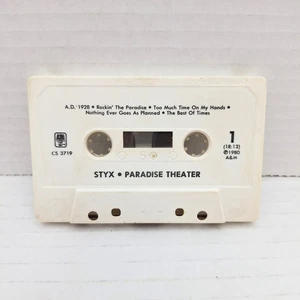 Styx Paradise Theater Vintage Cassette Tape Classic Rock Music 1980 - Picture 1 of 2