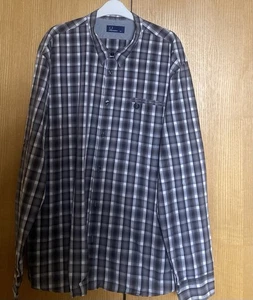 Classic Vintage ” FRED PERRY “ Grey Check 100% Cotton Shirt L/S Size XXL 46/48 - Picture 1 of 11