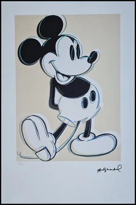 ANDY WARHOL * Mickey Mouse * 57 x 38 cm * signed lithograph * limited # 56/100 - Bild 1 von 4