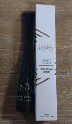 Laura Geller Bravo Brows Boosting Liner Med Brown ~ 0.08 oz New in Box - Image 1 of 4