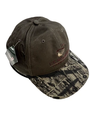 NWT U.S. Mossy Oak Camo Strapback Hat  Smokeless Tobacco Co Chew Cap ~ Select - Image 1 of 4