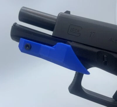 ESOURCE RH Thumb Rest for Recoil Control, Fit Picatinny Rails for Glock, Ruger, FN, Blue