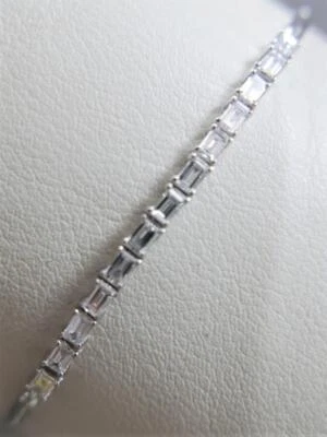 MODERN DESIGNER EFFY ROUND DIAMOND 14K WHITE GOLD TENNIS BOLO BRACELET #150-23-W - Image 1 of 4