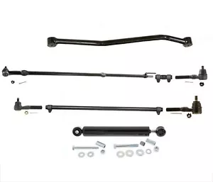 Drag Links Tie Rods Track Bar Steering 8pc Kit for Jeep Wrangler 1991-1995 - Picture 1 of 7