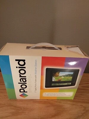 Polaroid Simplicity 7 Inch Digital Photo Frame PLUS Weather Station New In Box - Image 1 of 4