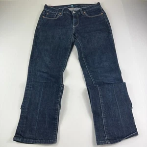 7 For All Mankind Men’s Denim Blue Jeans Straight Leg Cotton Made in USA 26 x 35 - Picture 1 of 8