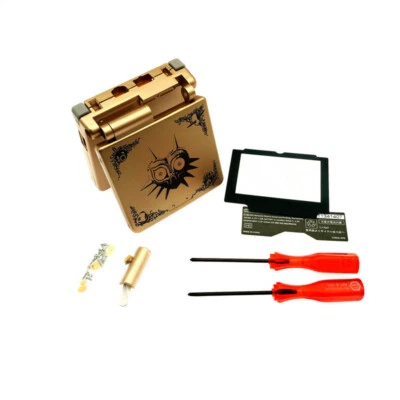 Zelda majora mask Gehäuse Hülle Shell Case for Gameboy Advance GBA SP - Gold - Image 1 of 4