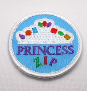 Princess Zip - Tiara with Colorful Rubies - Girl Scouts - Patch - Embroidered - Picture 1 of 6