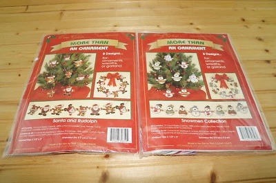 True Colors More Than An Ornament muñecos de nieve y Santa Rudolph (2 kits) - punto de cruz Foto 1 de 4