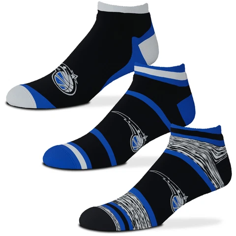 For Bare Feet Orlando Magic Cash Three-Pack Ankle Socks Cover