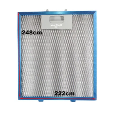 Filtro Metallico in Alluminio per Cappa Elica 222 x 248 x 9 mm by Marel Shop® - Immagine 1 di 4