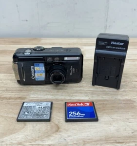 Canon PowerShot S50 Digital Camera PC1048 TESTED WORKS W/ 2 CF Cards - Picture 1 of 9
