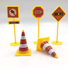 10 Verkehrszeichen Spielset Mini-Schilder Zäune Autozug Kinder Früherziehung