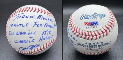 Pete Rose SIGNED ROMLB Baseball MICKEY MANTLE CHARLIE HUSTLE HOF PSA AUTOGRAPHED - Image 1 of 4