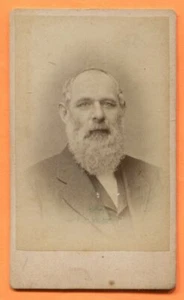 CDV Pittsburh, PA, Portrait of a Bearded Man, by Mahan, circa 1870s Backstamp - Picture 1 of 3