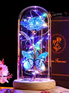 Mother'S Day Flowers Gifts for Mom, Birthday Gifts for Women, Galaxy Glass Roses - Picture 1 of 7