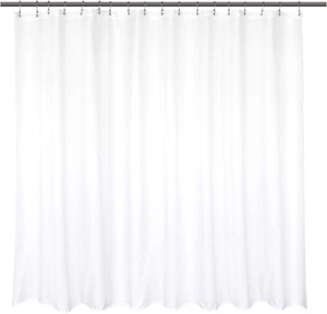 Barossa Design Waterproof Extra Wide Fabric Shower Curtain Liner Microfiber 108" - Picture 1 of 12